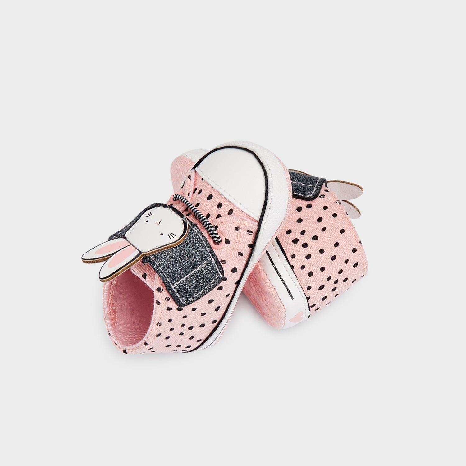 DEPORTIVAS NIÑA BLANCAS CON ROSA - 2