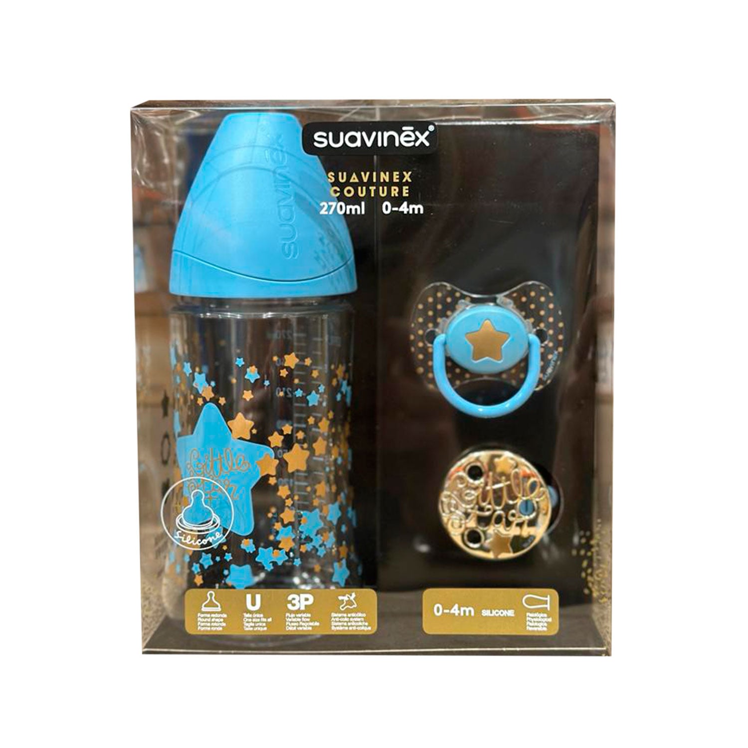 SET DE REGALO CELESTE 0/4 MESES COUTURE - 1