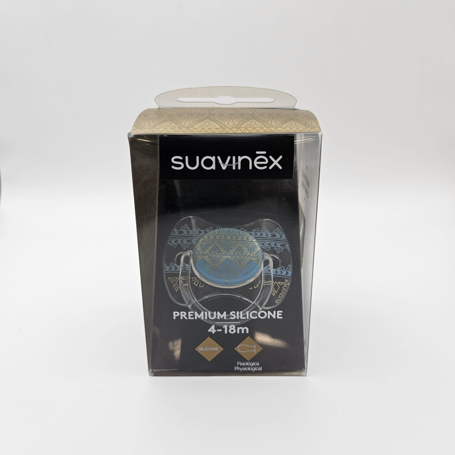 CHUPETE SUAVINEX PREMIUM COUTURE CELESTE TETINA FISIOLOGICA 4/18 MESES AZUL SILICONA - 2