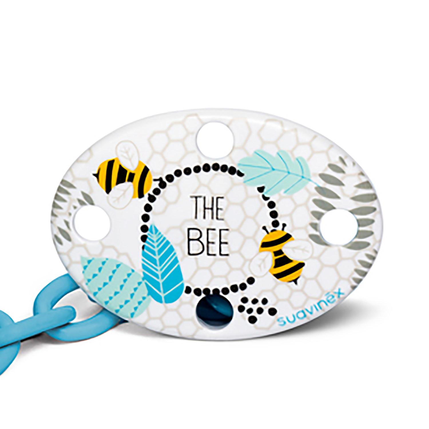 BROCHE SUAVINEX AZUL OVALADO ABEJA - 2