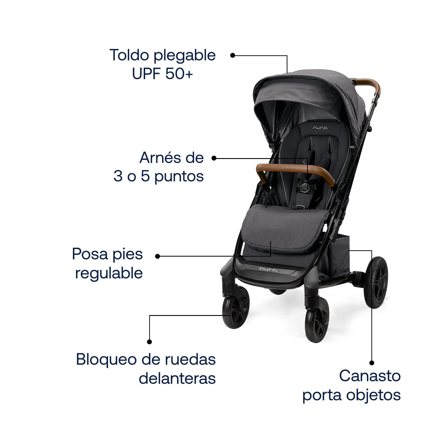 COCHE PASEO BBPRO TAVO NEXT GRIS GRANITE - 3