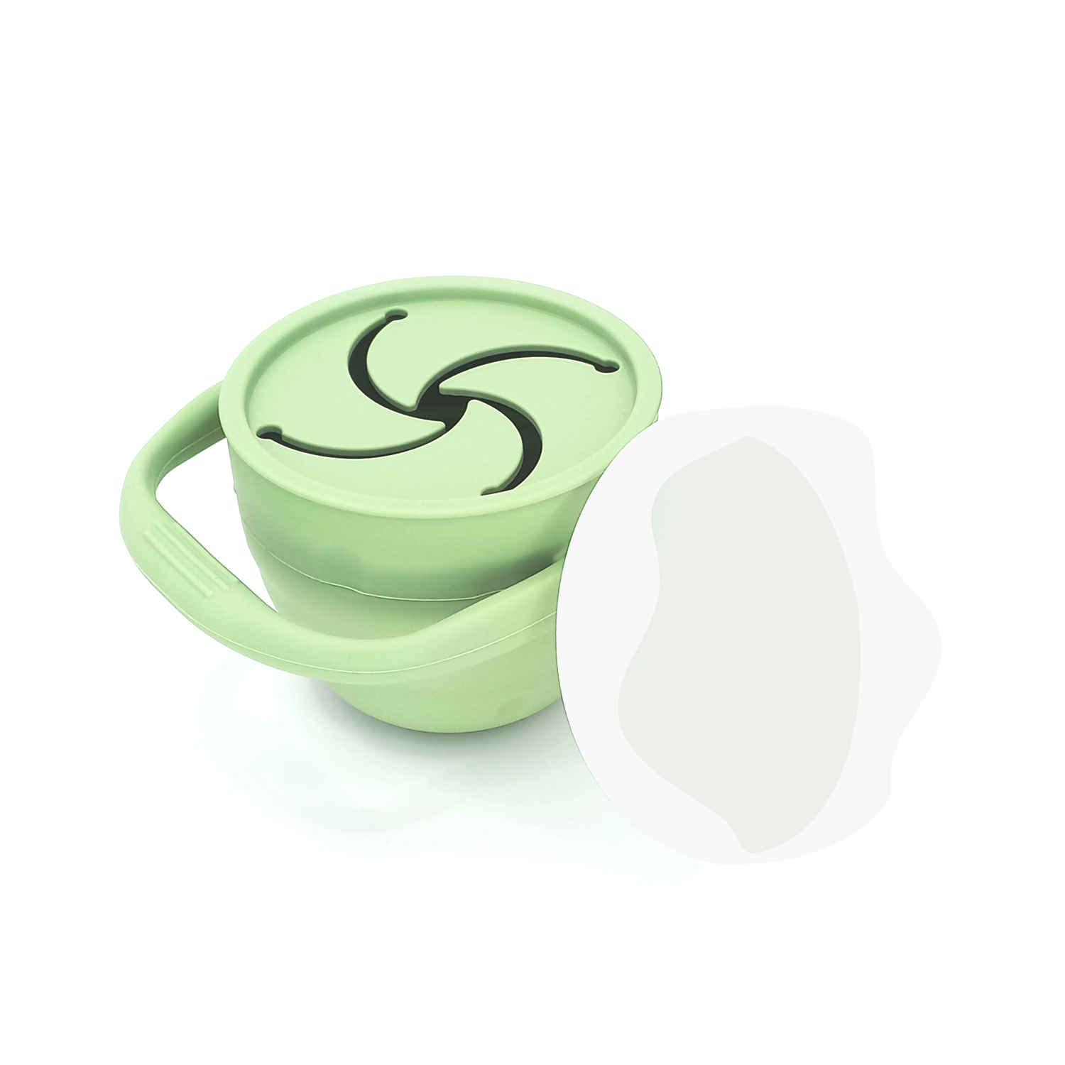 VASO BBPRO CEREAL VERDE OLIVA SILICONA - 1