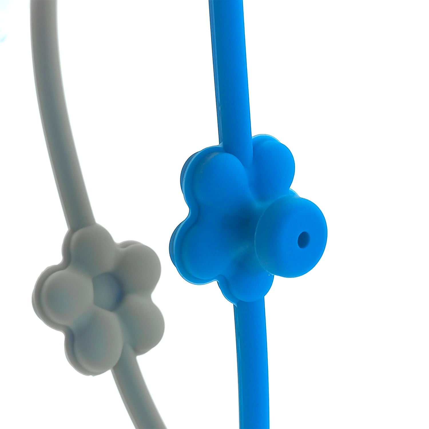 CORREAS JUGUETES BBPRO AZUL Y GRIS SILICONA - 5