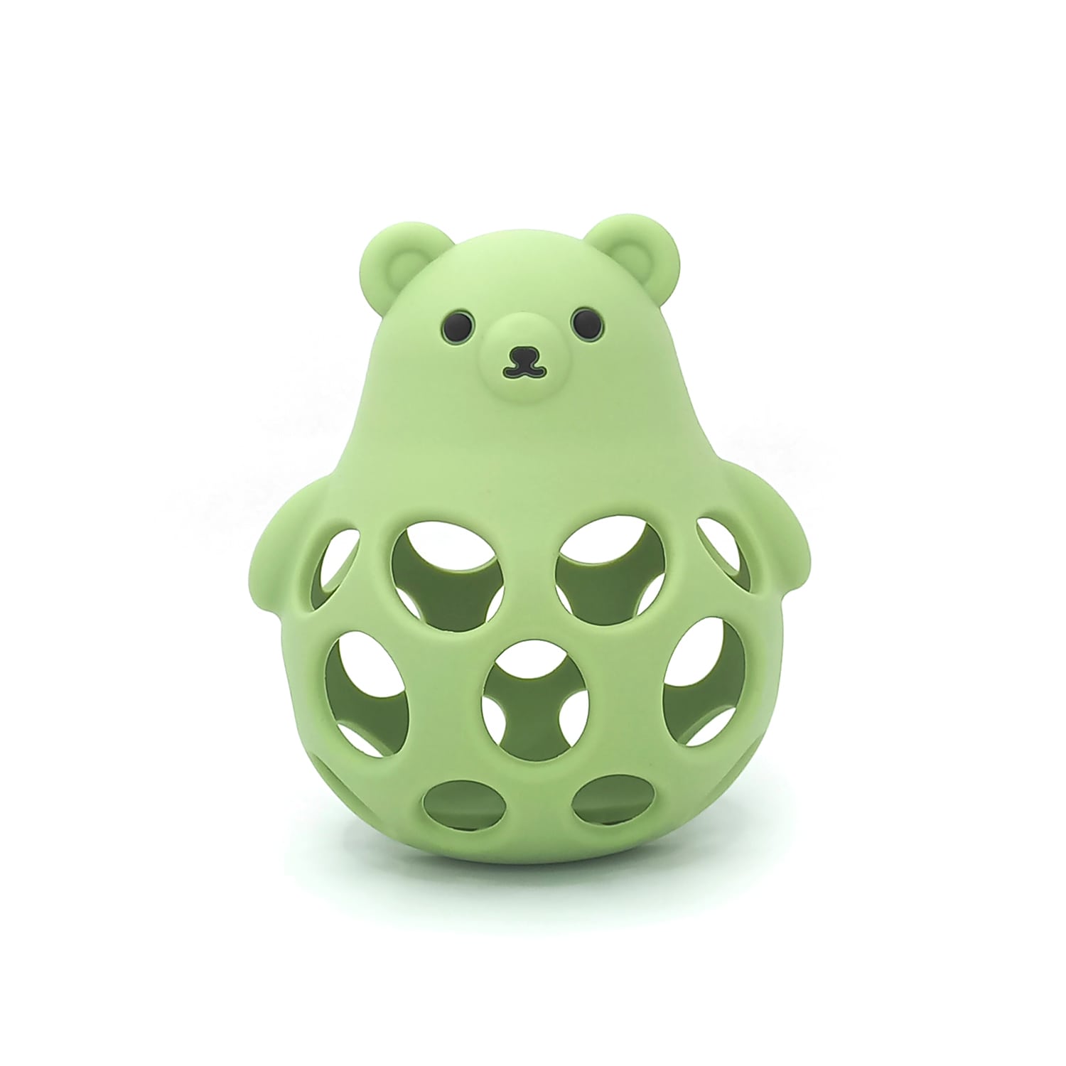 MORDEDOR BBPRO JUGUETE OSO SILICONA VERDE OLIVA - 2