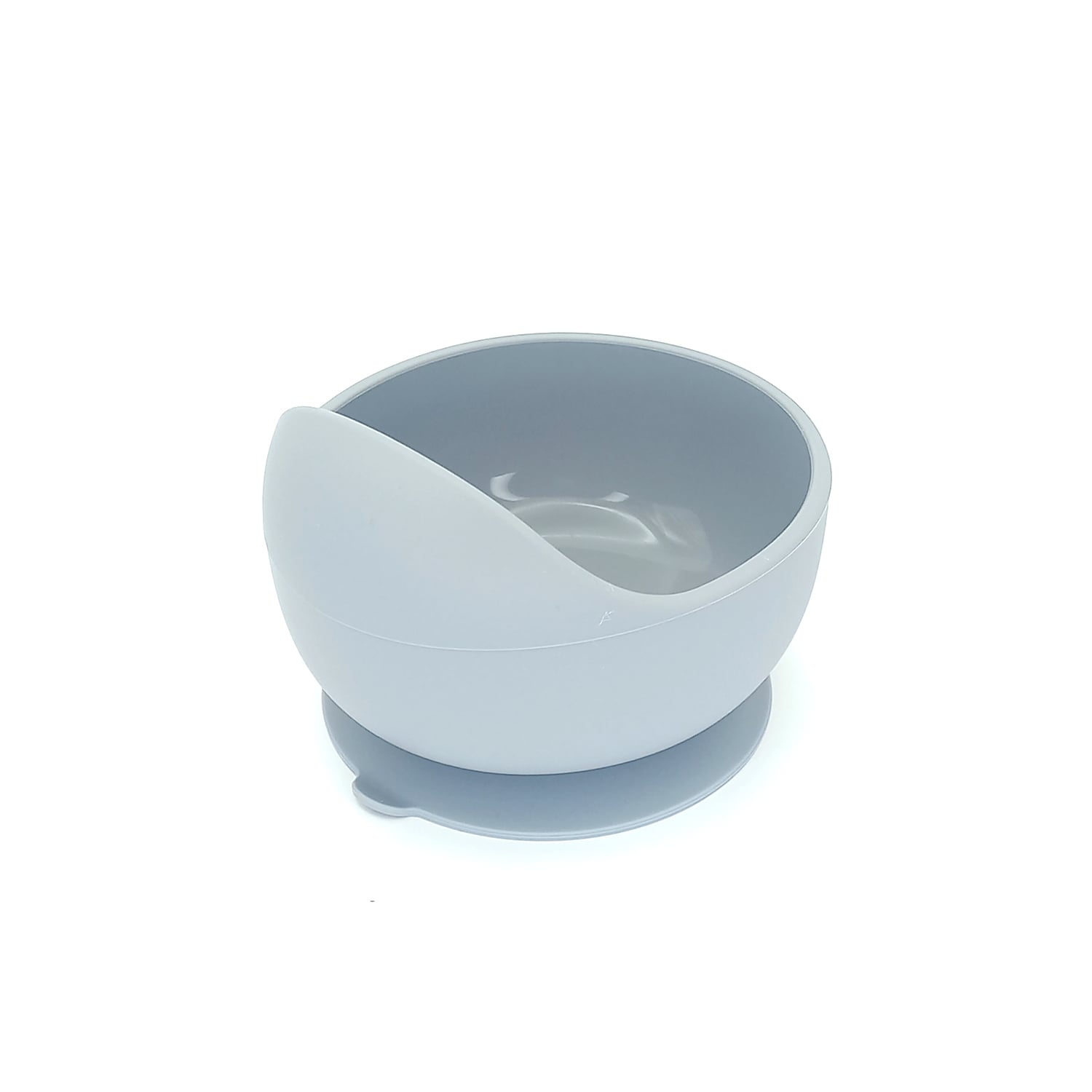 PLATO SILICONA CON CUCHARA GRIS - 2