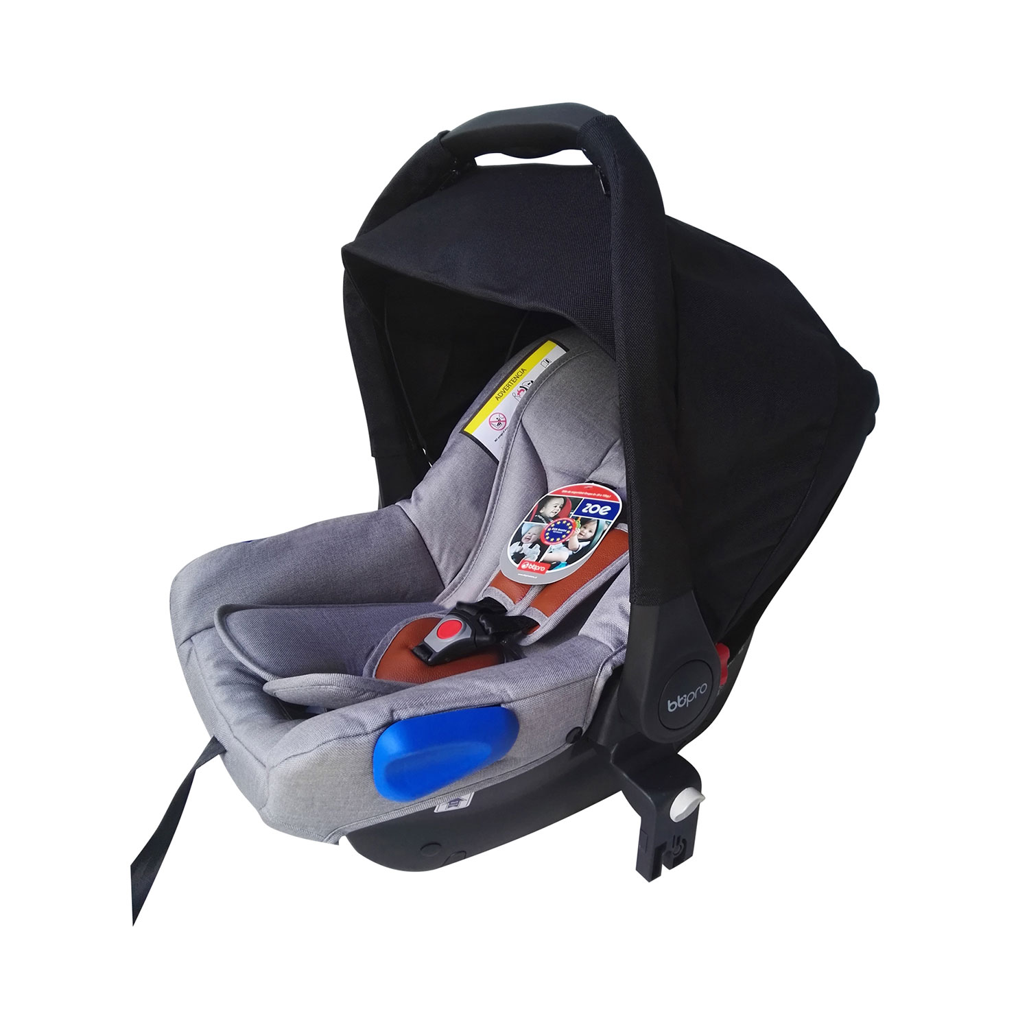 SILLA DE AUTO ZOE GRIS PLATA - NEGRO - 2