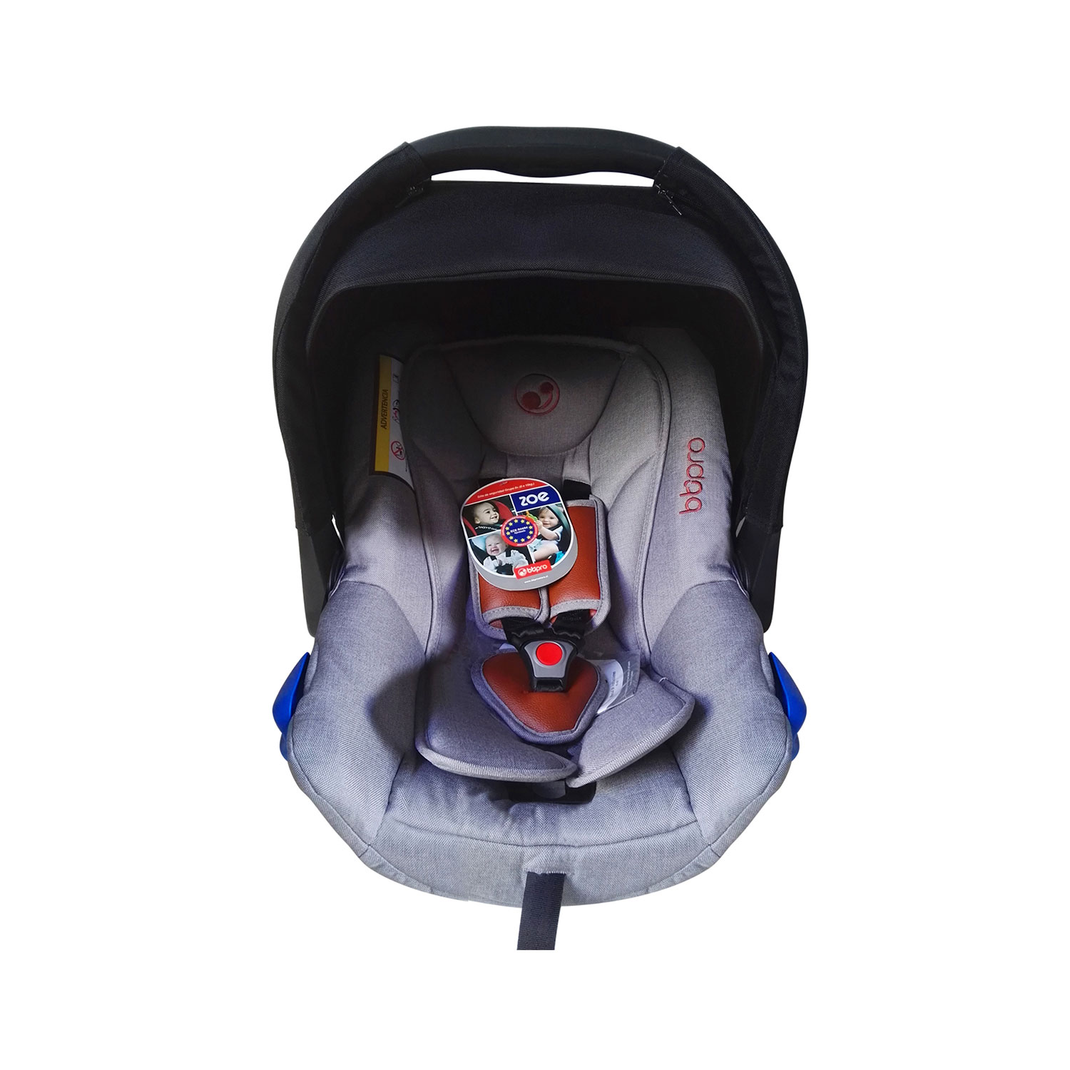SILLA DE AUTO ZOE GRIS PLATA - NEGRO + BASE ISOFIX - 2