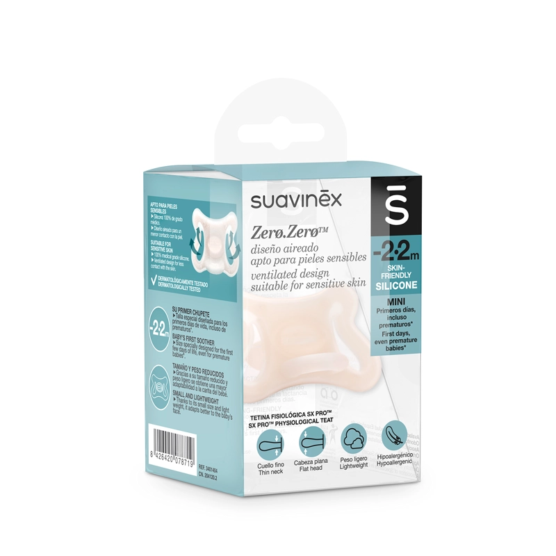 CHUPETE ZERO ZERO FISIOLÓGICO SILICONA -2/2M - 3