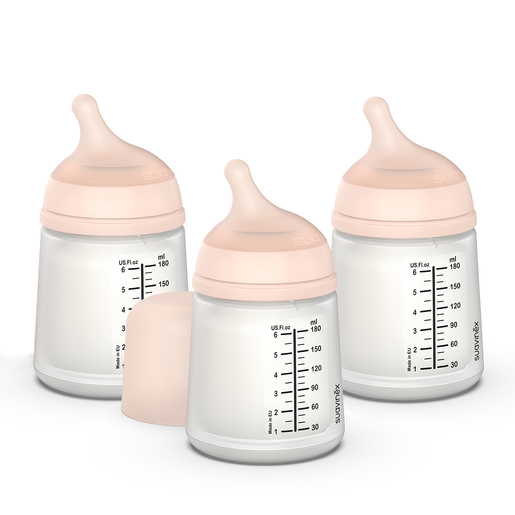 PACK 3 MAMADERAS ANTICÓLICOS ZERO ZERO 180ML - FLUJO ADAPTABLE