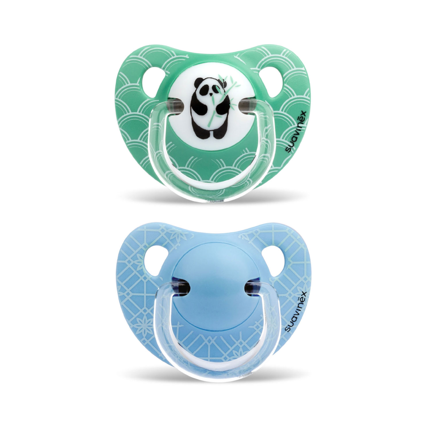 CHUPETE ANATOMICO SILICONA 6-18M 2 UNI PANDA BAMBU VERDE - 1