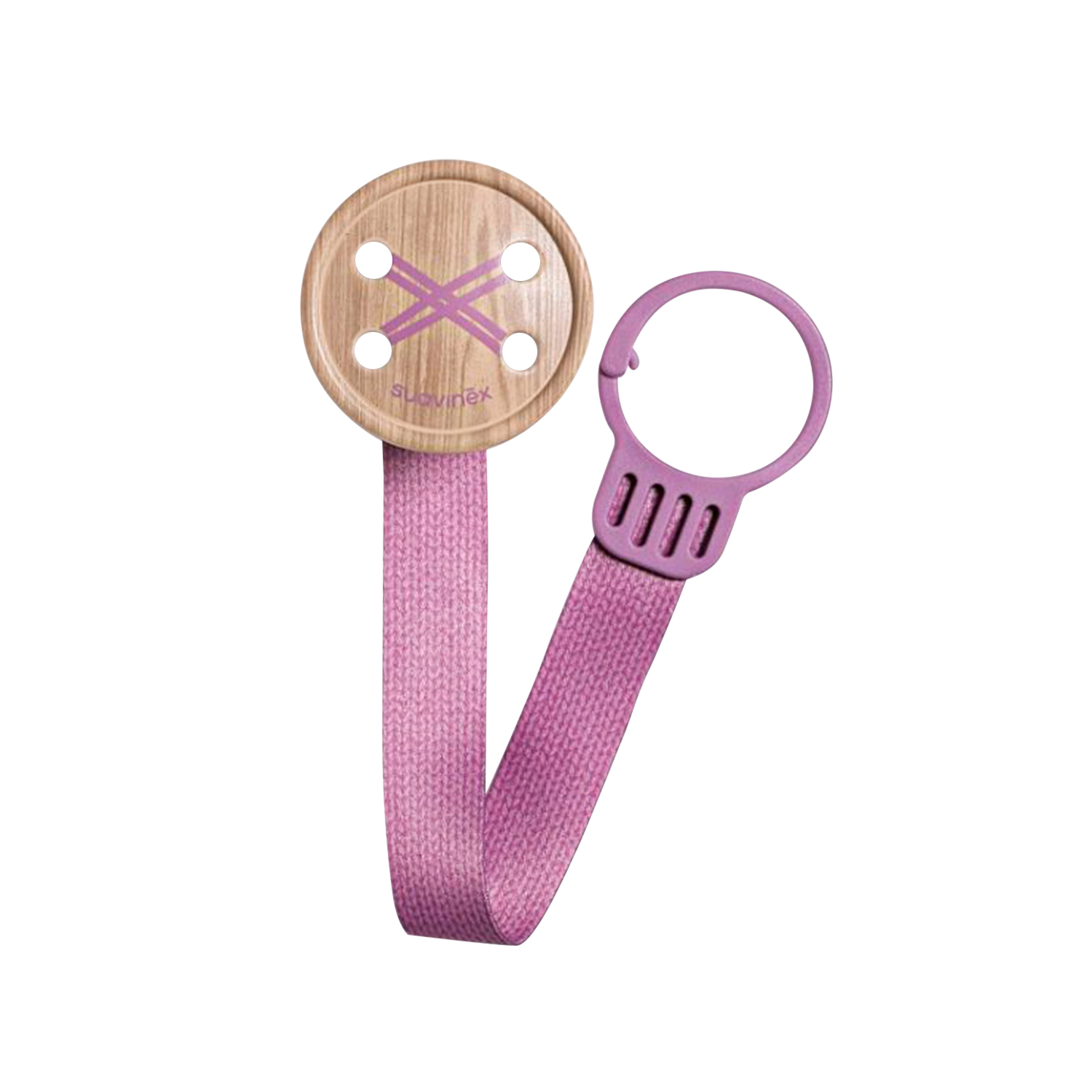 BROCHE CINTA BUTTON LILA - 1