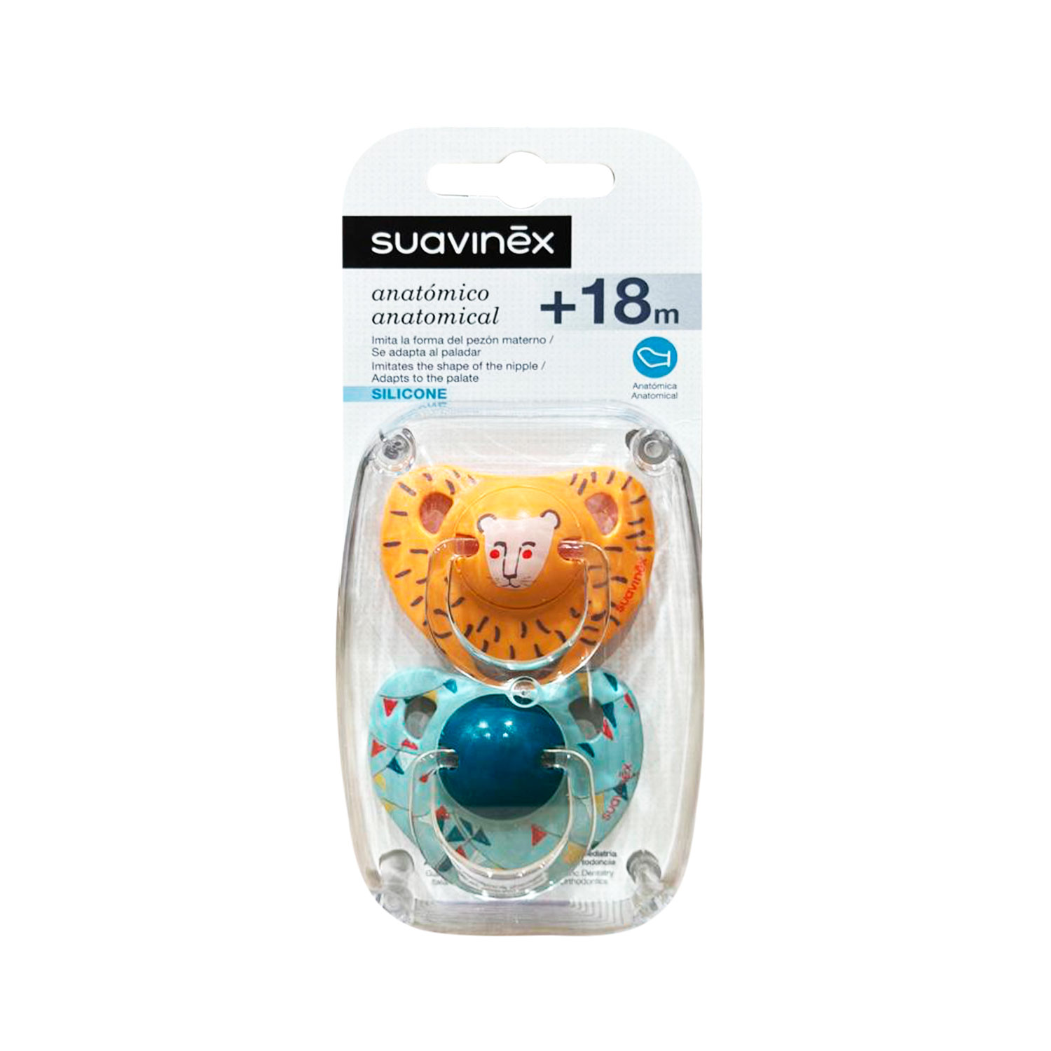 CHUPETE ANATOMICO SILICONA +18M 2UNI LEON - 1