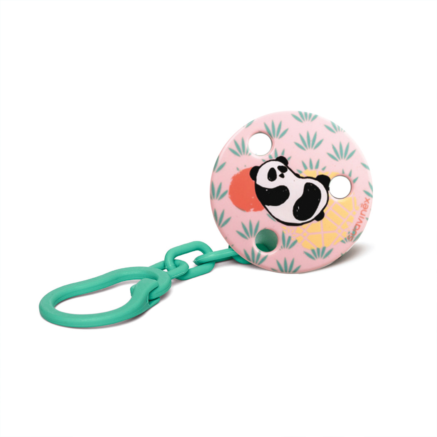 BROCHE REDONDO PANDA ROSADO - 1