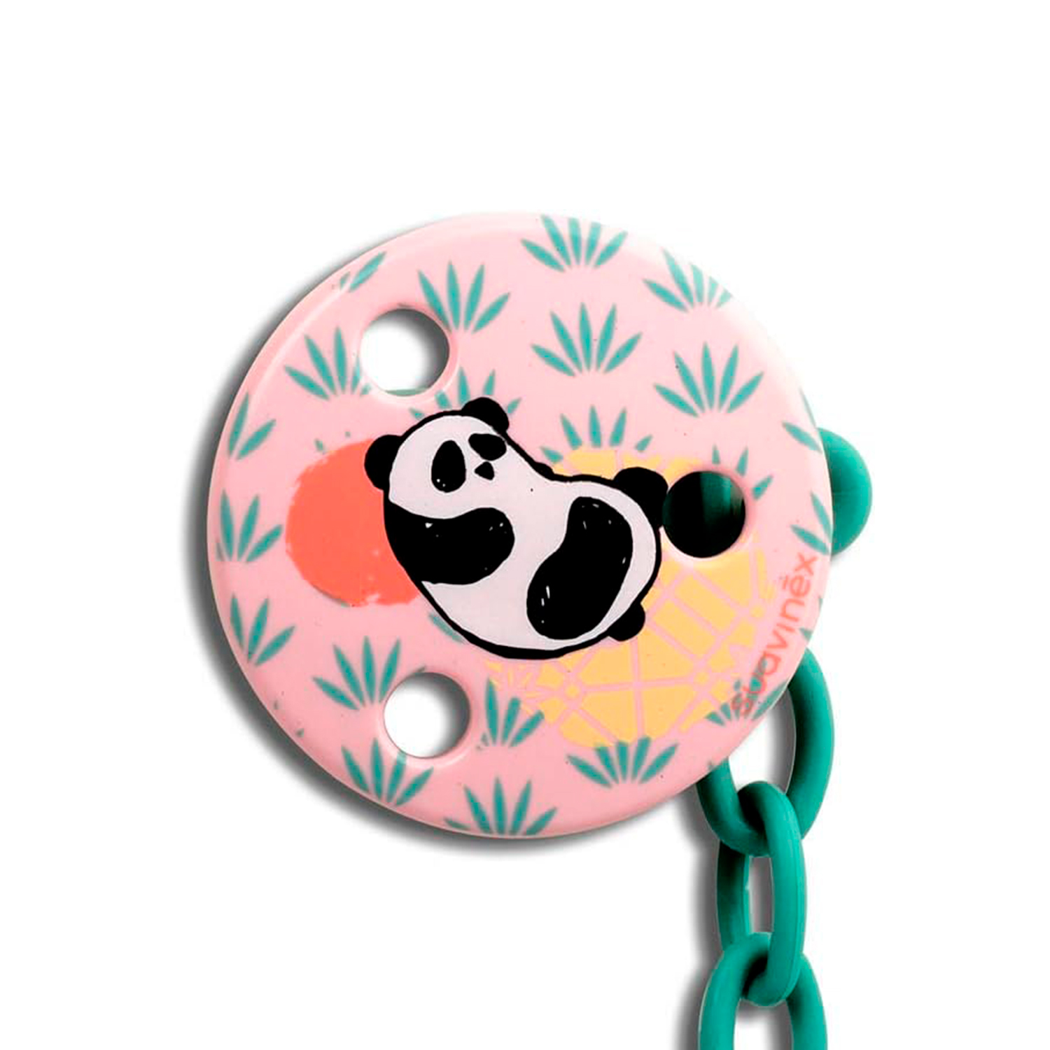 BROCHE REDONDO PANDA ROSADO - 2