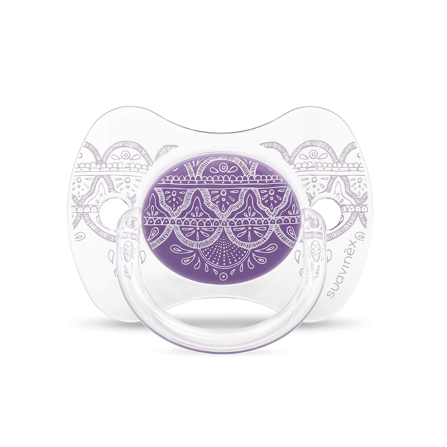CHUPETE+BROCHE PREMIUM FISIOLOGICO SILICONA 4-18M LILA - 2