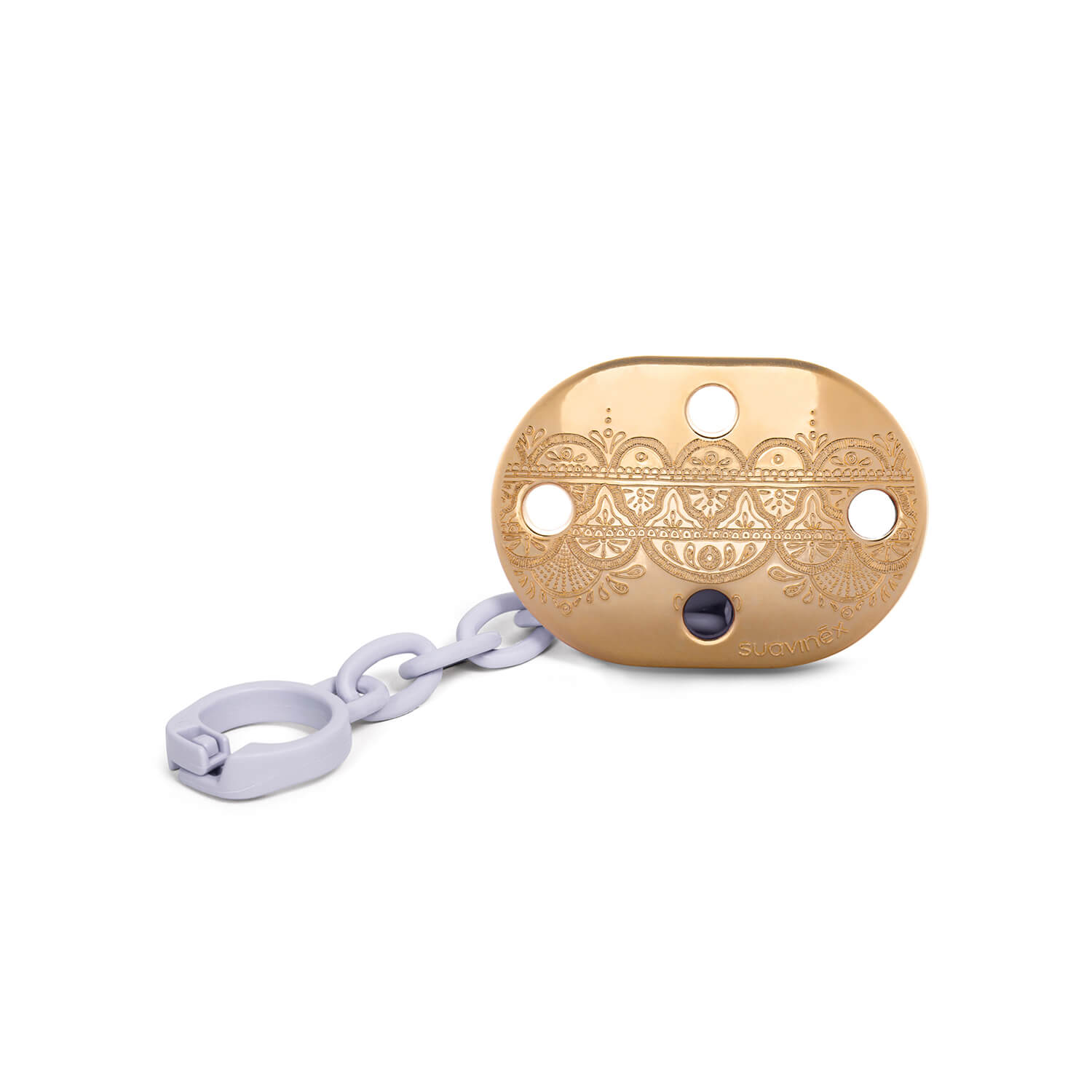 CHUPETE+BROCHE PREMIUM FISIOLOGICO SILICONA 4-18M LILA - 3