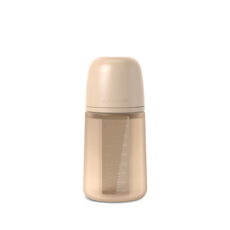 MAMADERA 240ML FISIOLOGICA SILICONA SX PRO SOFT FM BEIGE - 1