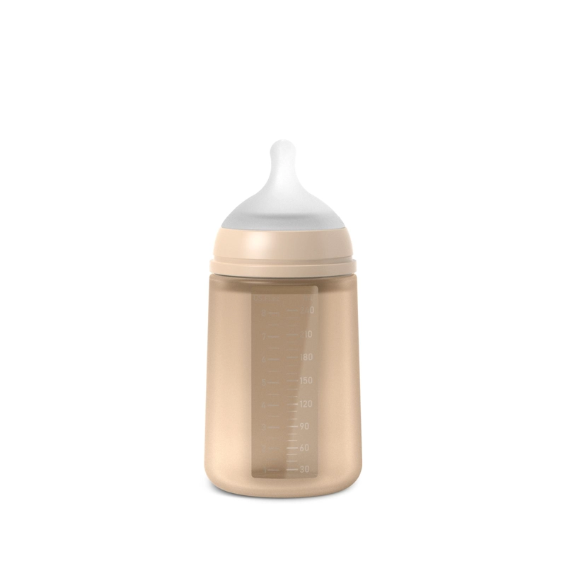 MAMADERA 240ML FISIOLOGICA SILICONA SX PRO SOFT FM BEIGE - 2