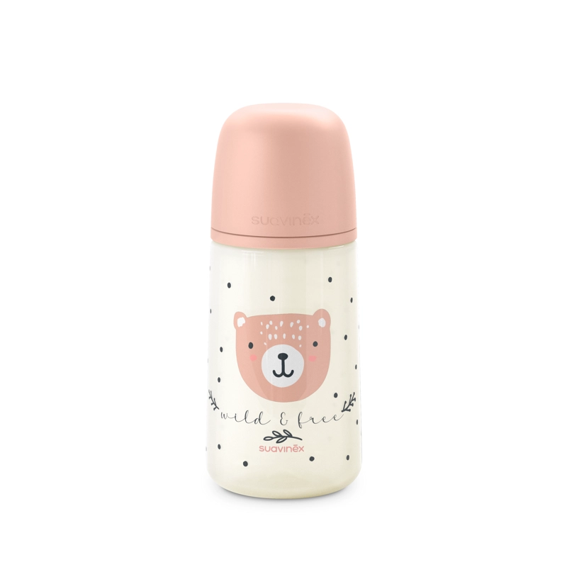 MAMADERA 270ML FISIOLOGICA SILICONA FM WILD ROSA - 1