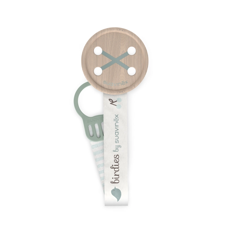 BROCHE CINTA BUTTON BIRDIES VERDE - 1