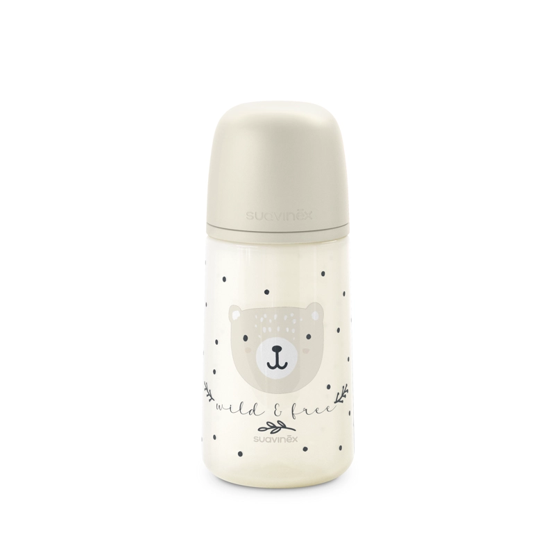 MAMADERA 270ML FISIOLOGICA SILICONA FM WILD BEIGE - 1