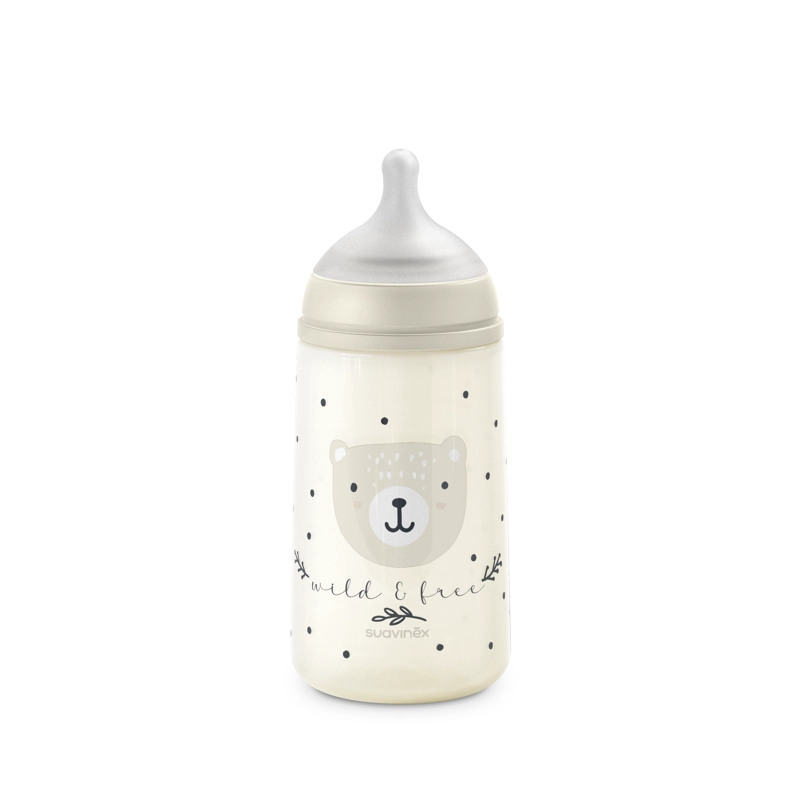 MAMADERA 270ML FISIOLOGICA SILICONA FM WILD BEIGE - 2