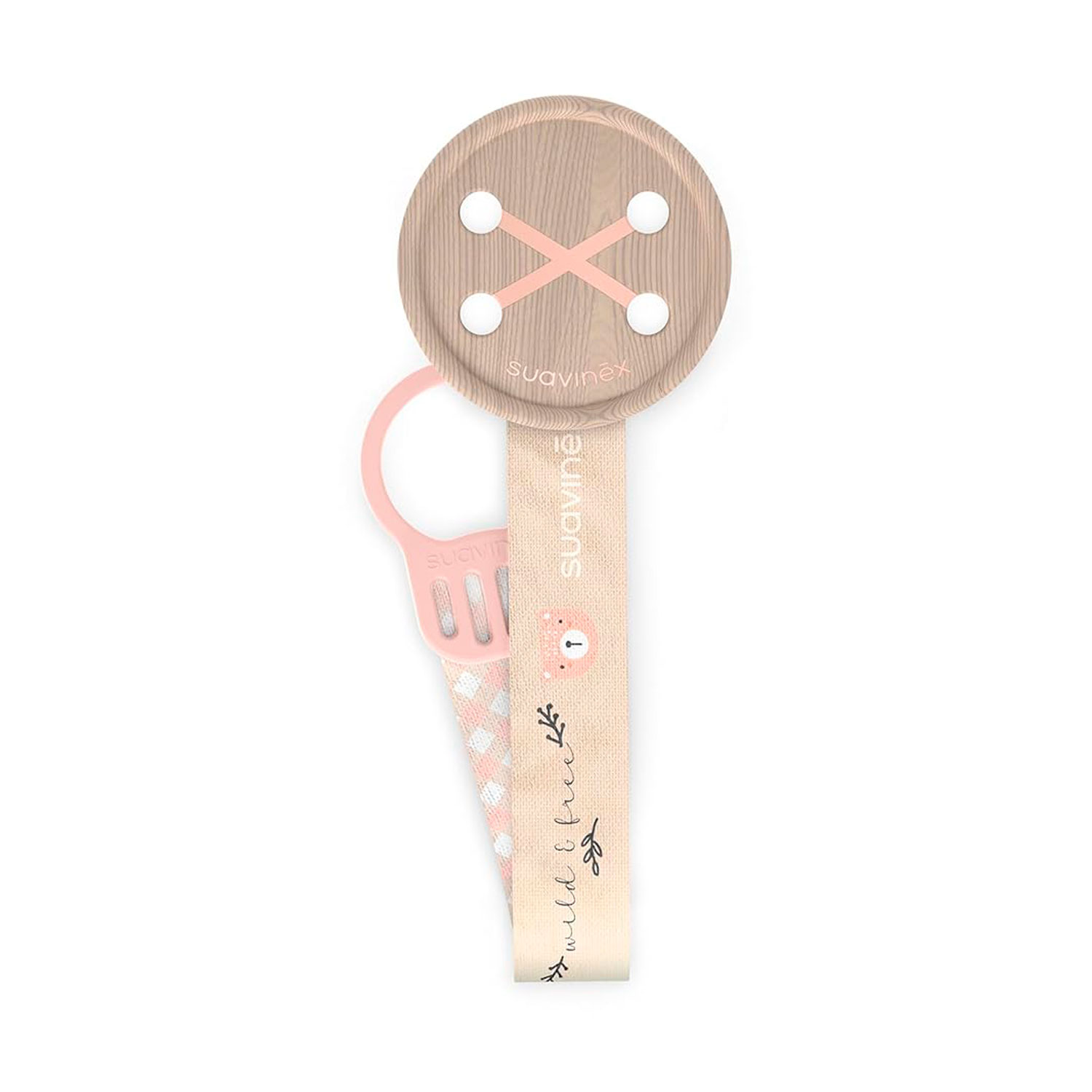 BROCHE CINTA BUTTON WILD ROSA - 1