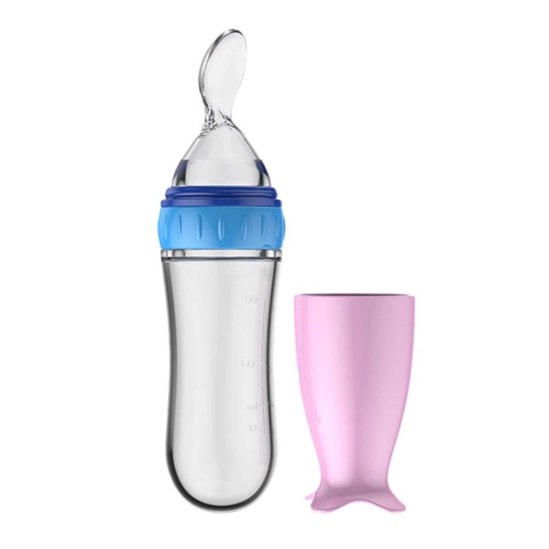 CUCHARA DE SILICONA PARA PAPILLA MORADA - 1