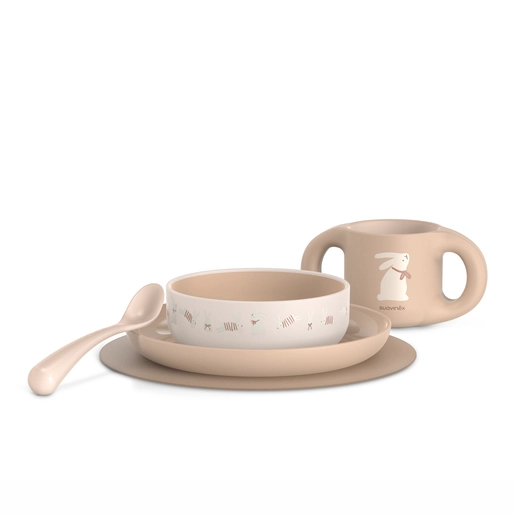 SET VAJILLA APRENDIZ +6M WONDERLAND BEIGE - 1