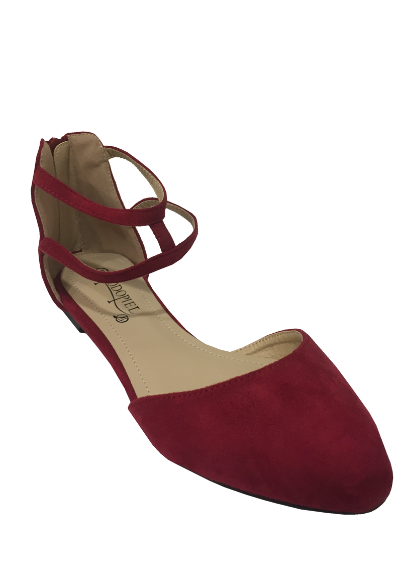 BALLERINA GAMUZA ECOLOGICA ZAS90 ROJO - 2