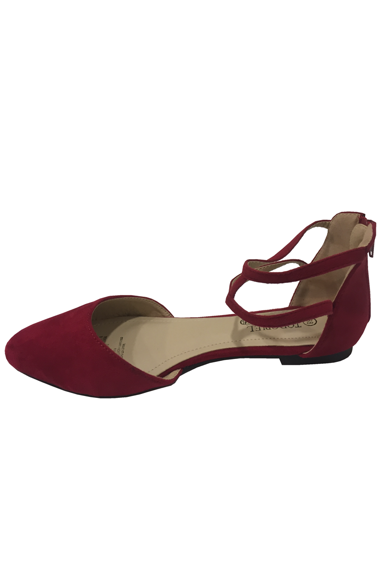 BALLERINA GAMUZA ECOLOGICA ZAS90 ROJO - 5