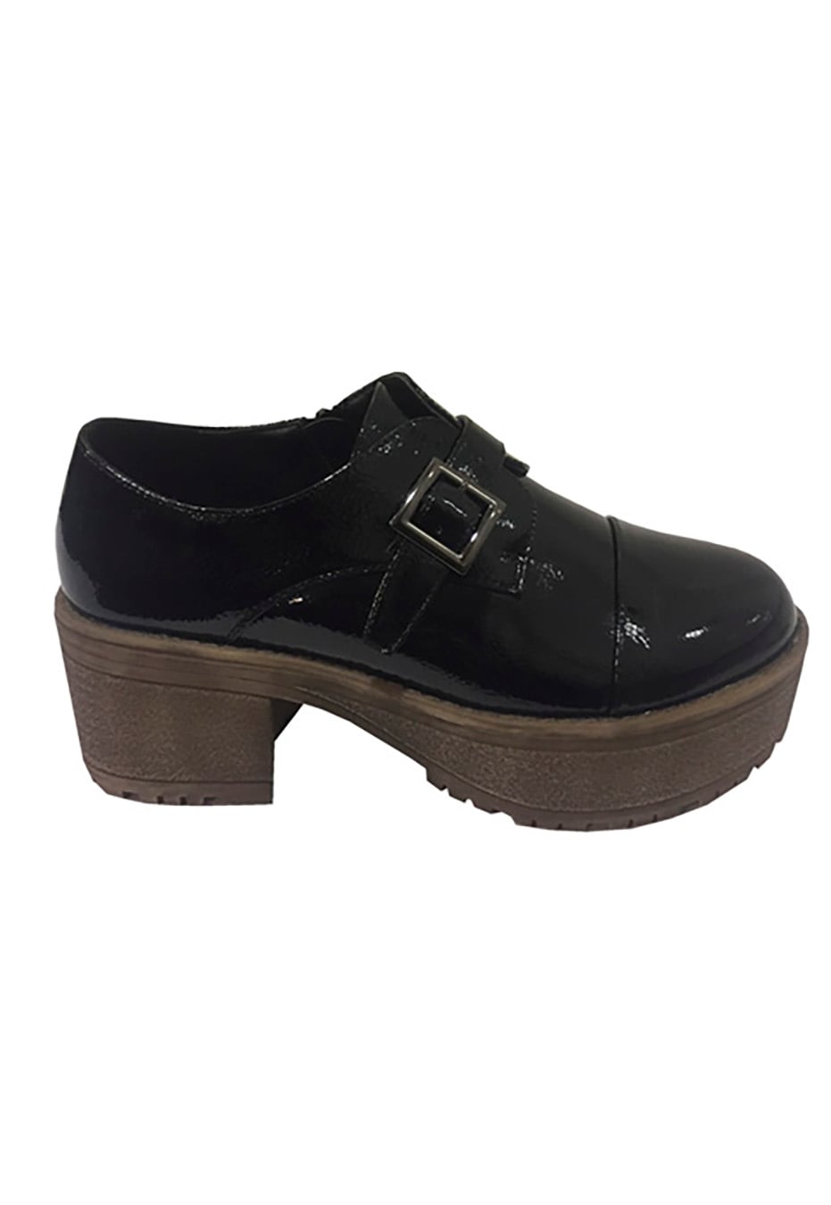 ZAPATO ECOCUERO  ZAU89 NEGRO - 1