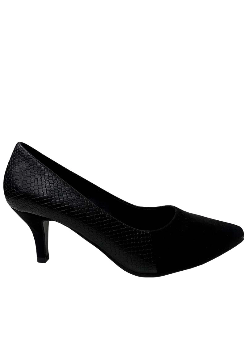 ZAPATO REINA ECOCUERO ZAU30 NEGRO - 1