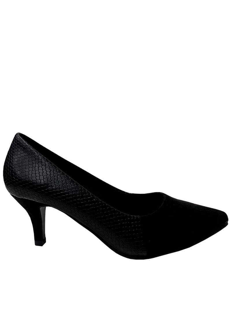 ZAPATO REINA ECOCUERO ZAU30 NEGRO - 1