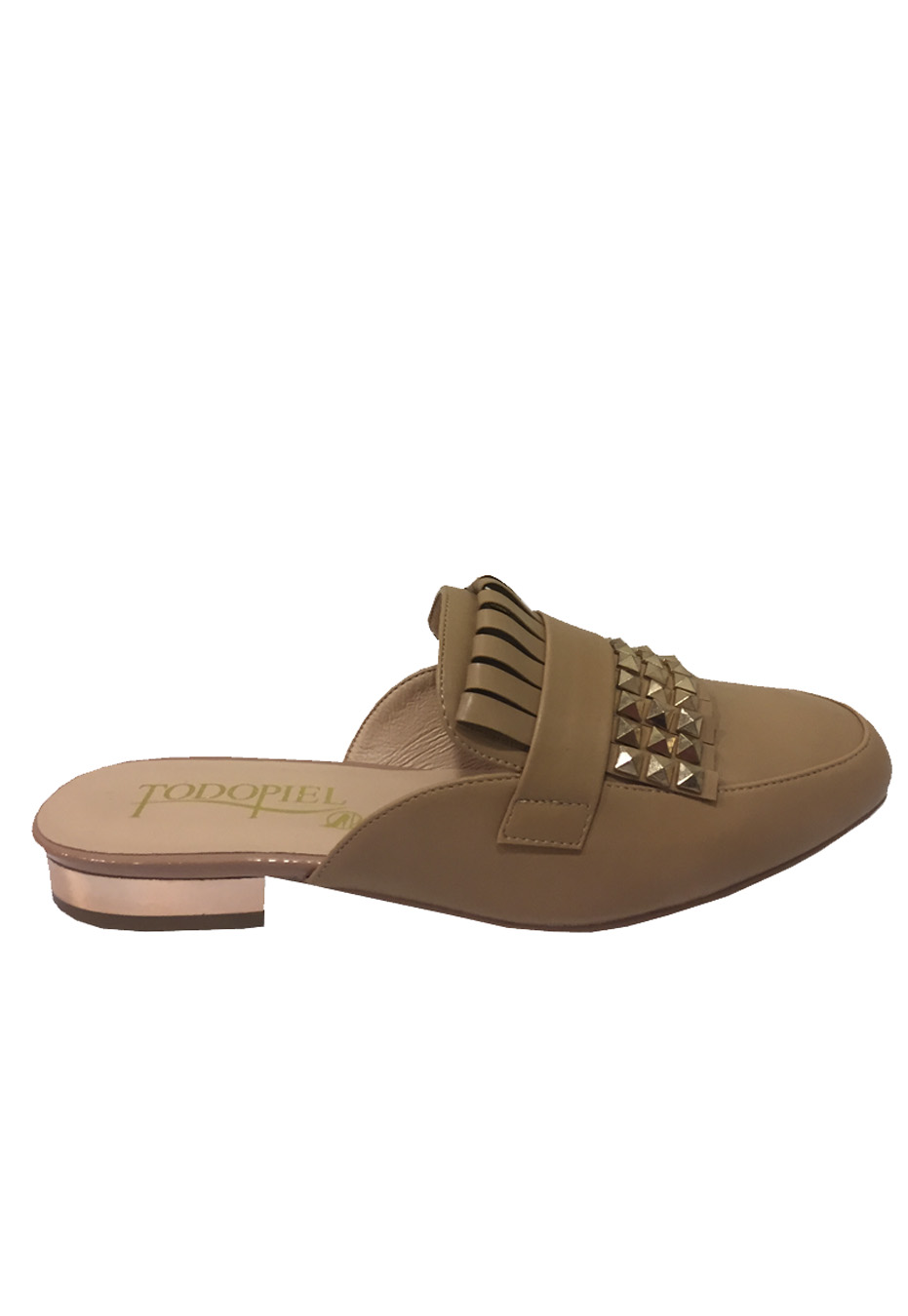 MULES MUJER TODOPIEL BEIGE ZAU03 ECOCUERO - 1