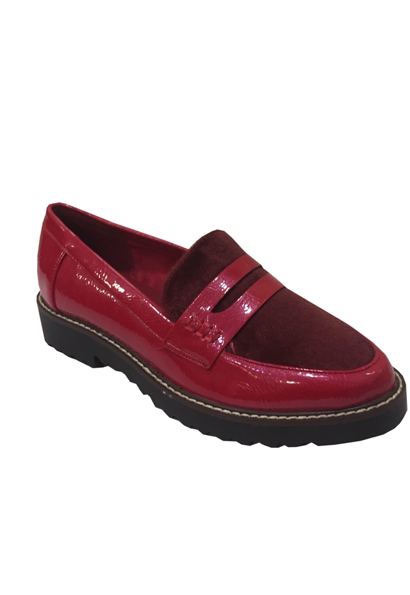 MOCASIN ECOCUERO  ZAT77 ROJO - 2