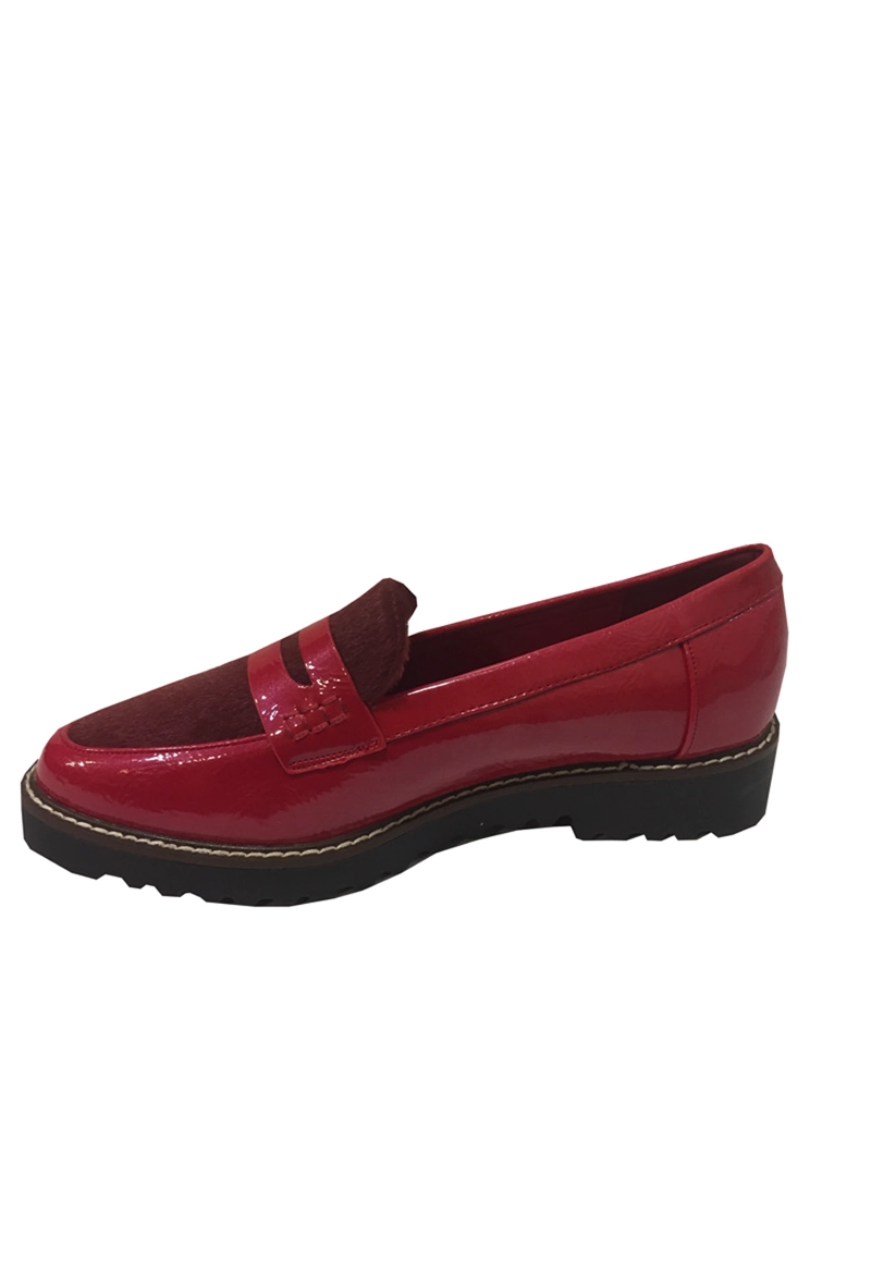 MOCASIN ECOCUERO  ZAT77 ROJO - 5