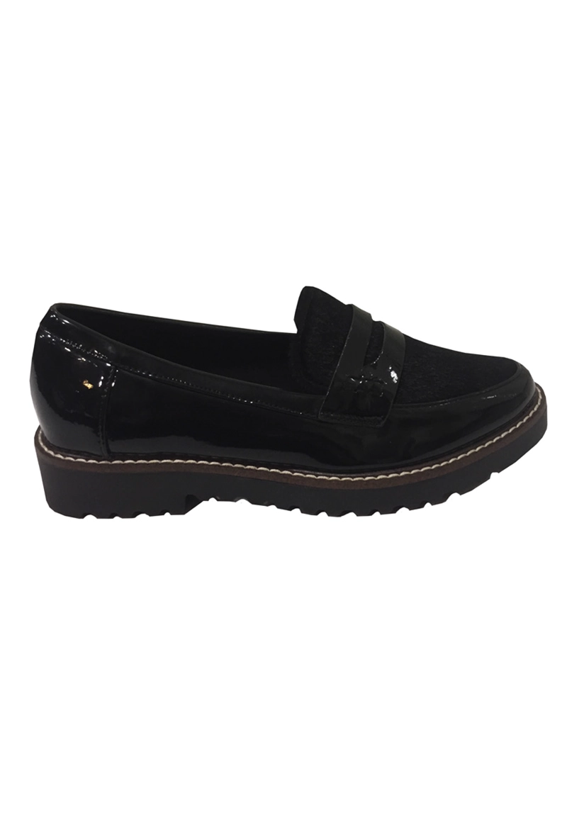 MOCASIN ECOCUERO  ZAT77 NEGRO - 1