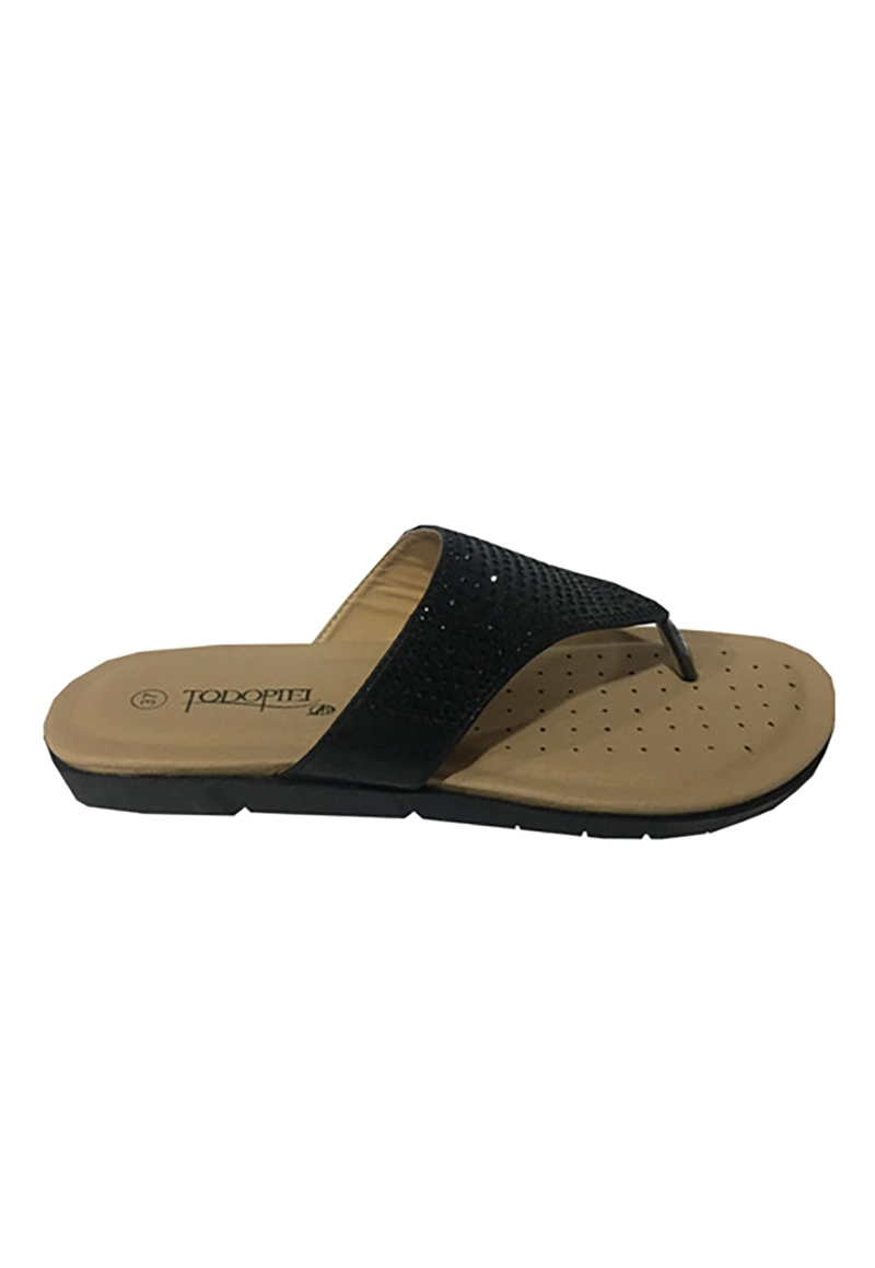 SANDALIAS MUJER TODOPIEL NEGRO ECOCUERO ZAU57 - 1