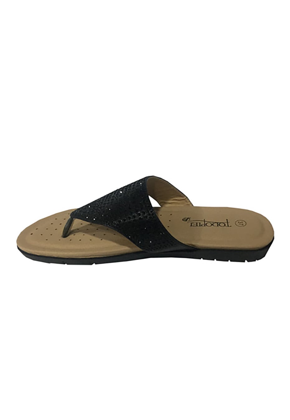 SANDALIA ECOCUERO ZAU57 NEGRO - 5
