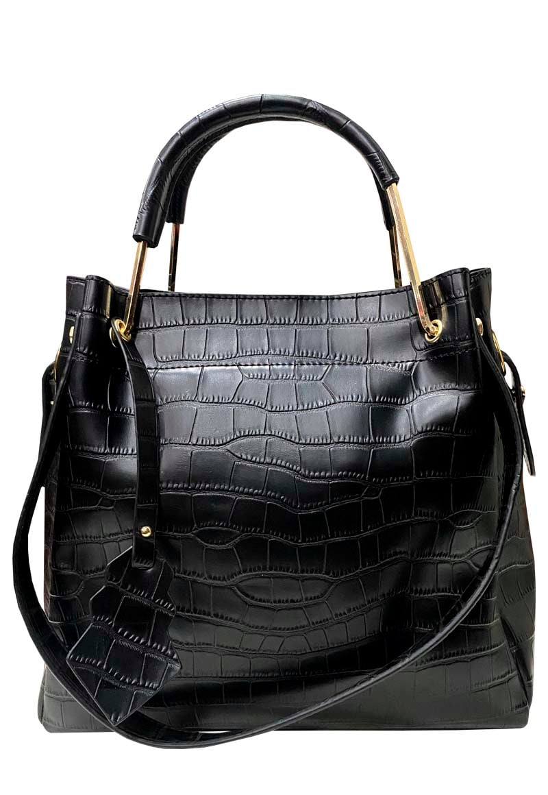 CARTERA CUERO ECOLÓGICO CRM87 NEGRO - 1