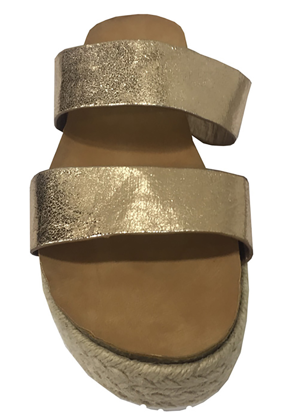 SANDALIAS MUJER TODOPIEL DORADO ECOCUERO ZAV89 - 3