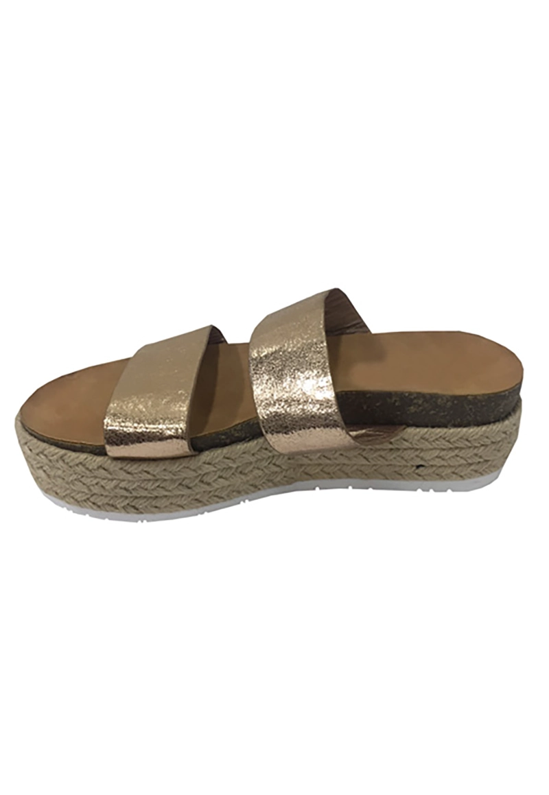 SANDALIAS MUJER TODOPIEL DORADO ECOCUERO ZAV89 - 5
