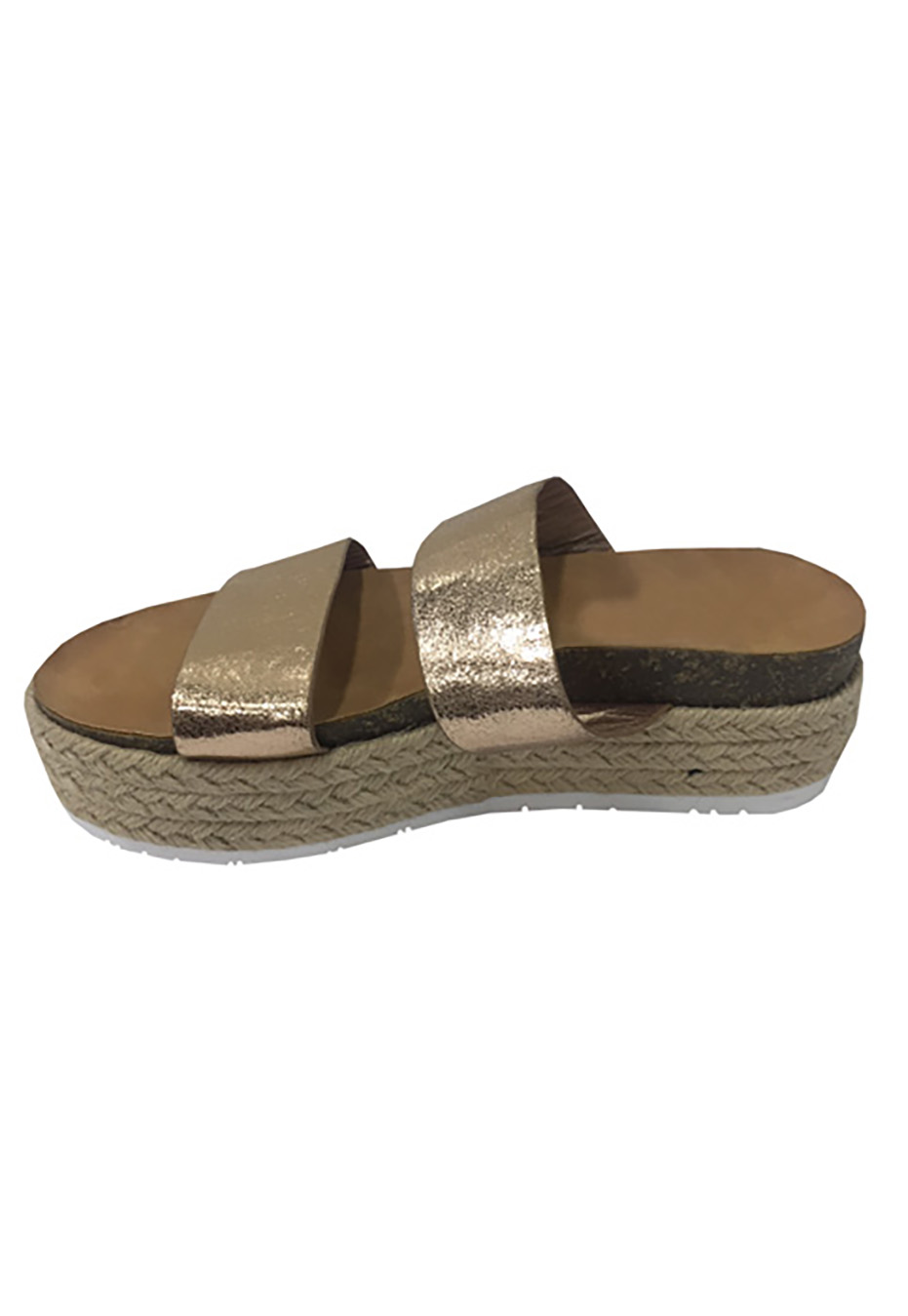 SANDALIAS MUJER TODOPIEL DORADO ECOCUERO ZAV89 - 5