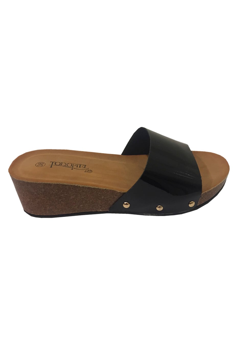 SANDALIA ECOCUERO ZAV96 NEGRO - 1