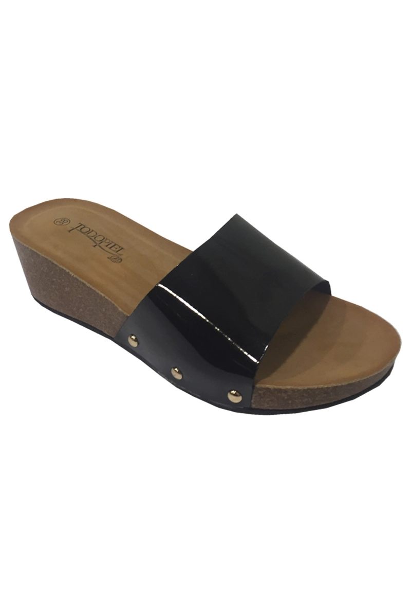 SANDALIA ECOCUERO ZAV96 NEGRO - 2