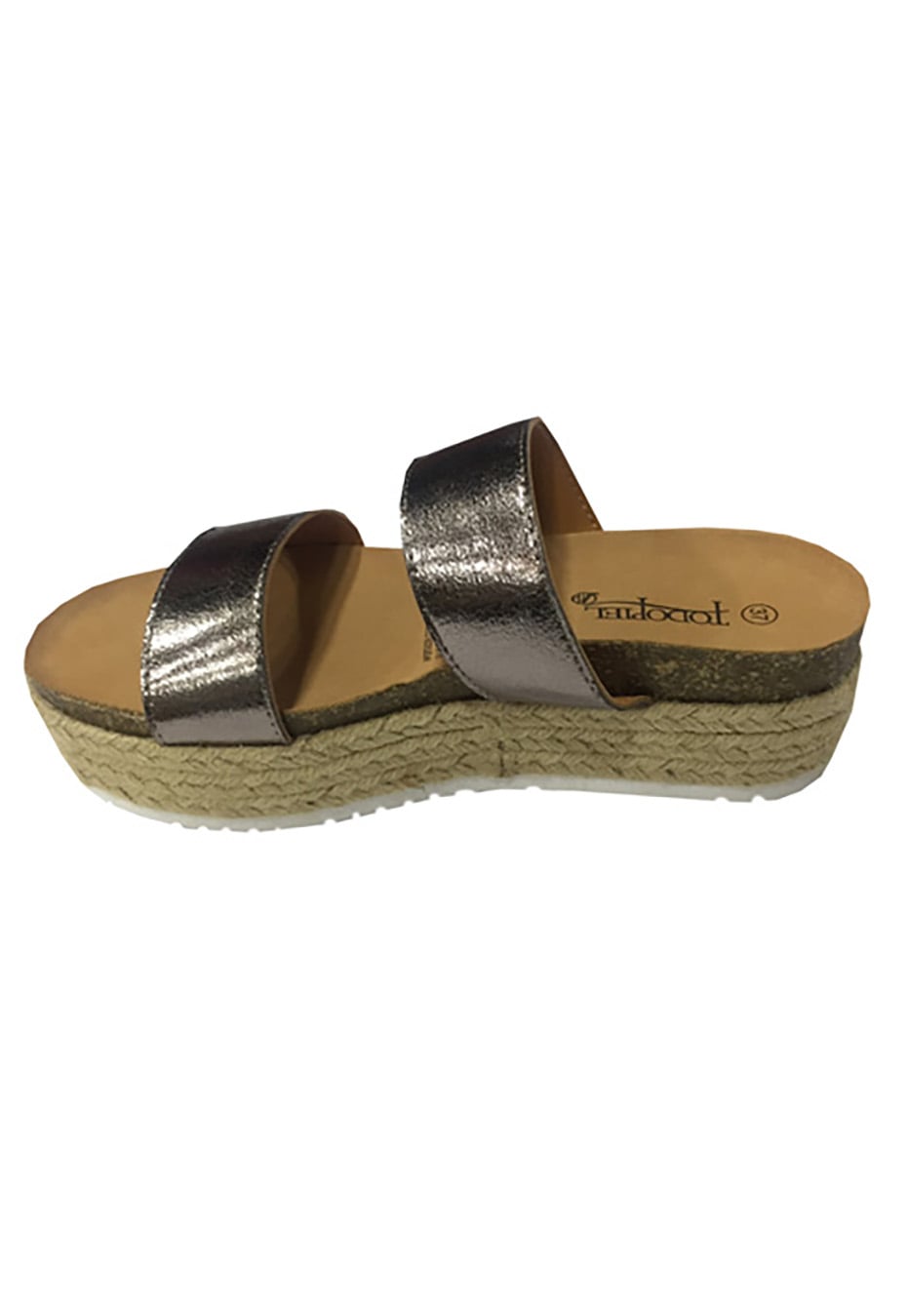 SANDALIAS MUJER TODOPIEL PLATA ECOCUERO ZAV89 - 5