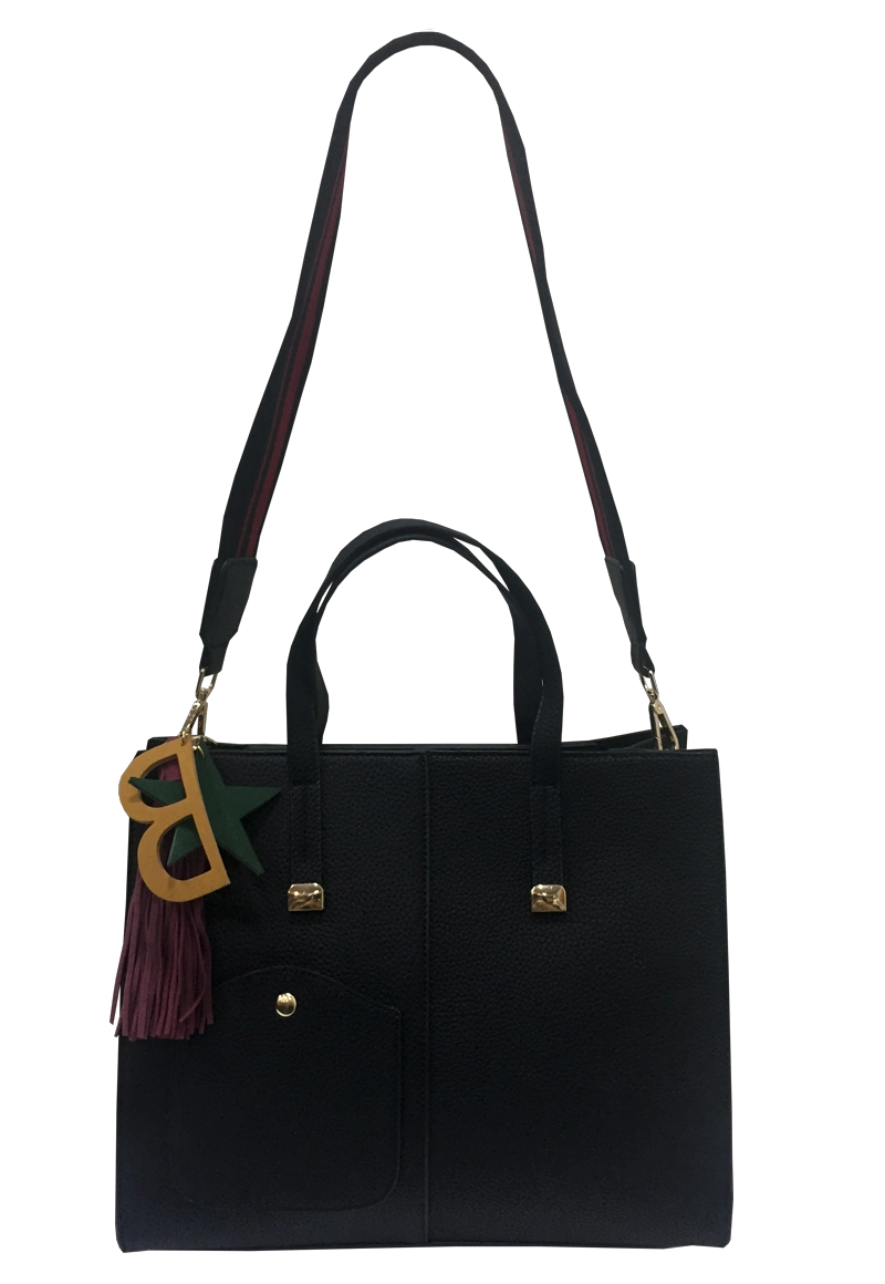 CARTERA CUERO ECOLOGICO NEGRA CRO48 - 1