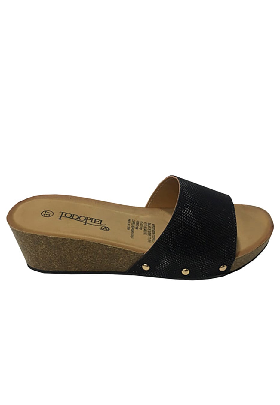 SANDALIA ECOCUERO ZAX34 NEGRO - 1