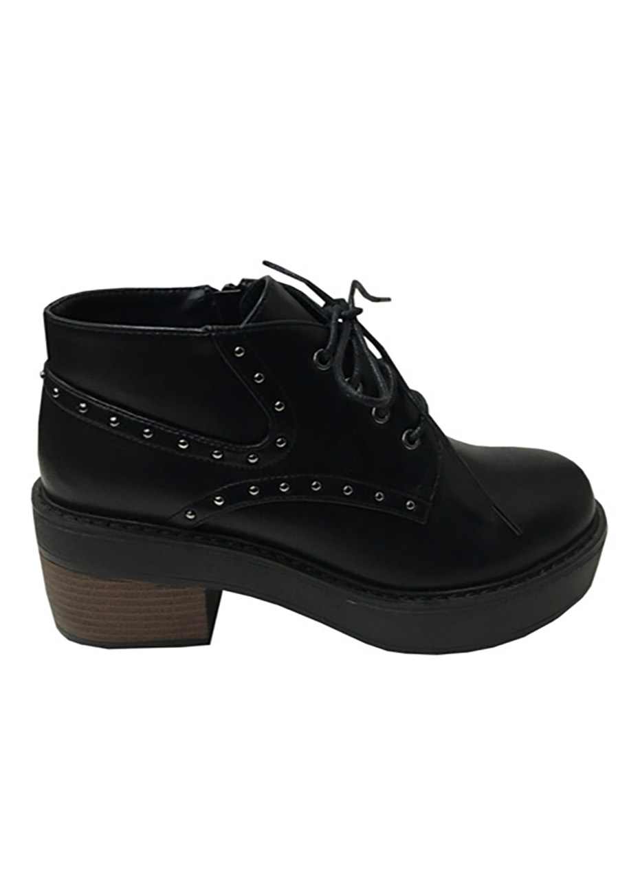 Ripley - BOTÍN ECOCUERO NEGRO ZAW96 CASUAL